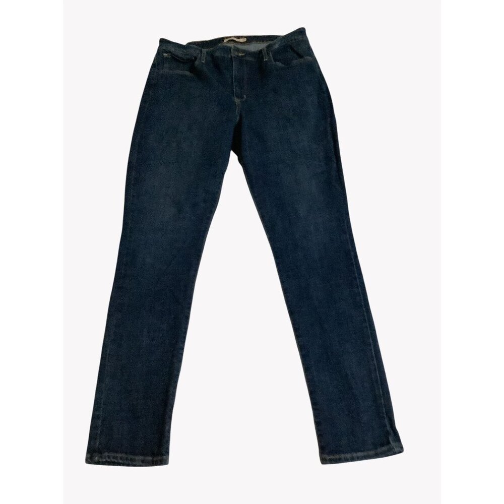 Levis 721 High Rise Skinny Jeans Size 34 Dark Wash Stretch Denim Womens - Picture 1 of 8